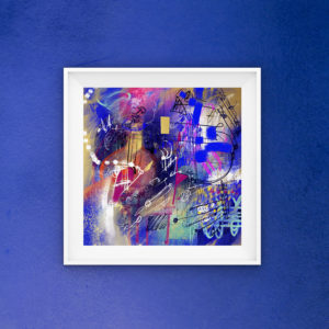 Abstract -Blue paradigm compo I-print-limited-edition